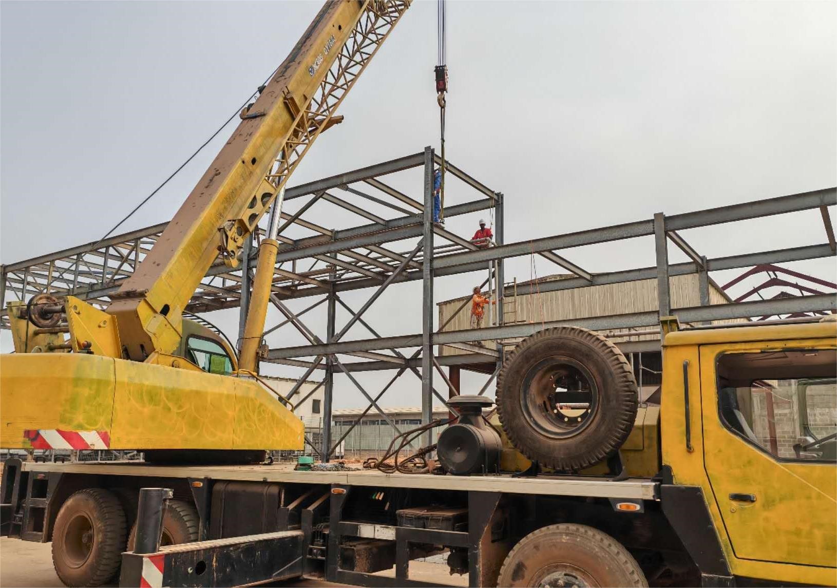 Egbema项目现场工作热火朝天，稳步推进施工进度